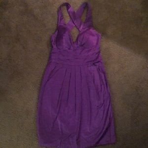 Vibrant purple cocktail dress